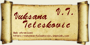 Vuksana Telesković vizit kartica